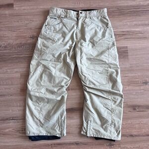 Volcom Snow Pants Mens Large Beige Transition Snowboard Ski 5000MM